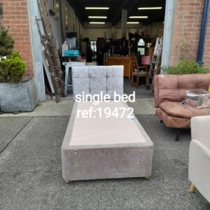Single divan with 2 drawers and headboard, Ref:19472