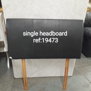 Brown leather single headboard, Ref:19473