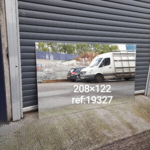 Large frameless mirror, 208cm x 122cm, Ref:19327