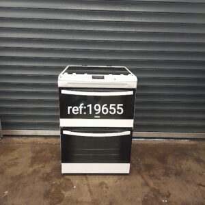 White 60cm Zanussi cooker comes with 3 months warranty, Ref:19655
