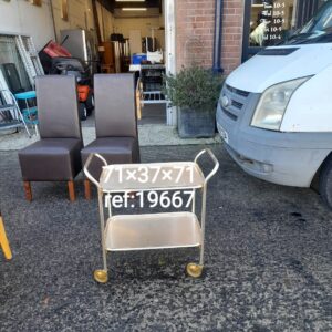 Gold 2 tier drinks trolley, Ref:19667