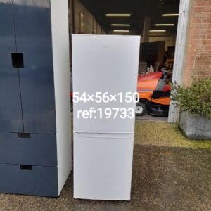 White Logik fridge freezer comes with 3 months warranty 54cm x 56cm x 150cm, Ref:19733