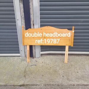 Solid pine double solid headboard, Ref:19787