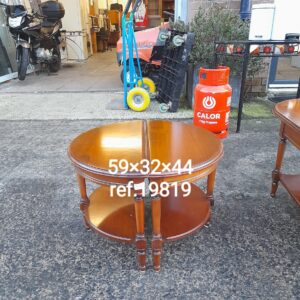 Pair of half moon side tables in excellent condition, Ref:19819