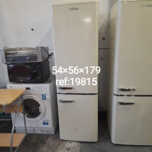 Cream Amica fridge freezer comes with 3 months warranty, Ref:19815  please see photos
