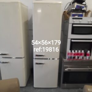 Cream Amica fridge freezer comes with 3 months warranty, Ref:19816