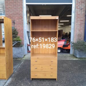3 drawer unit with shelf 76cm x 51cm x 183cm, Ref:19829