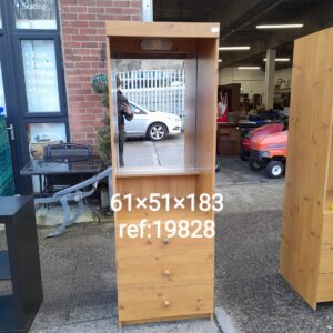 3 drawer unit with mirror 61cm x 51cm x 183cm, Ref:19828