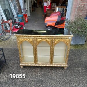 gold ornate display cabinet, ref:19855