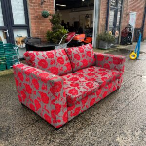 Grey and red sofa, Ref:19731