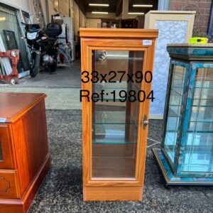 1 door display cabinet 38cm x 27cm x 90cm, Ref:19804